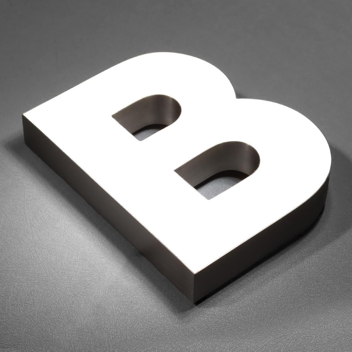 发光字树脂b字侧面