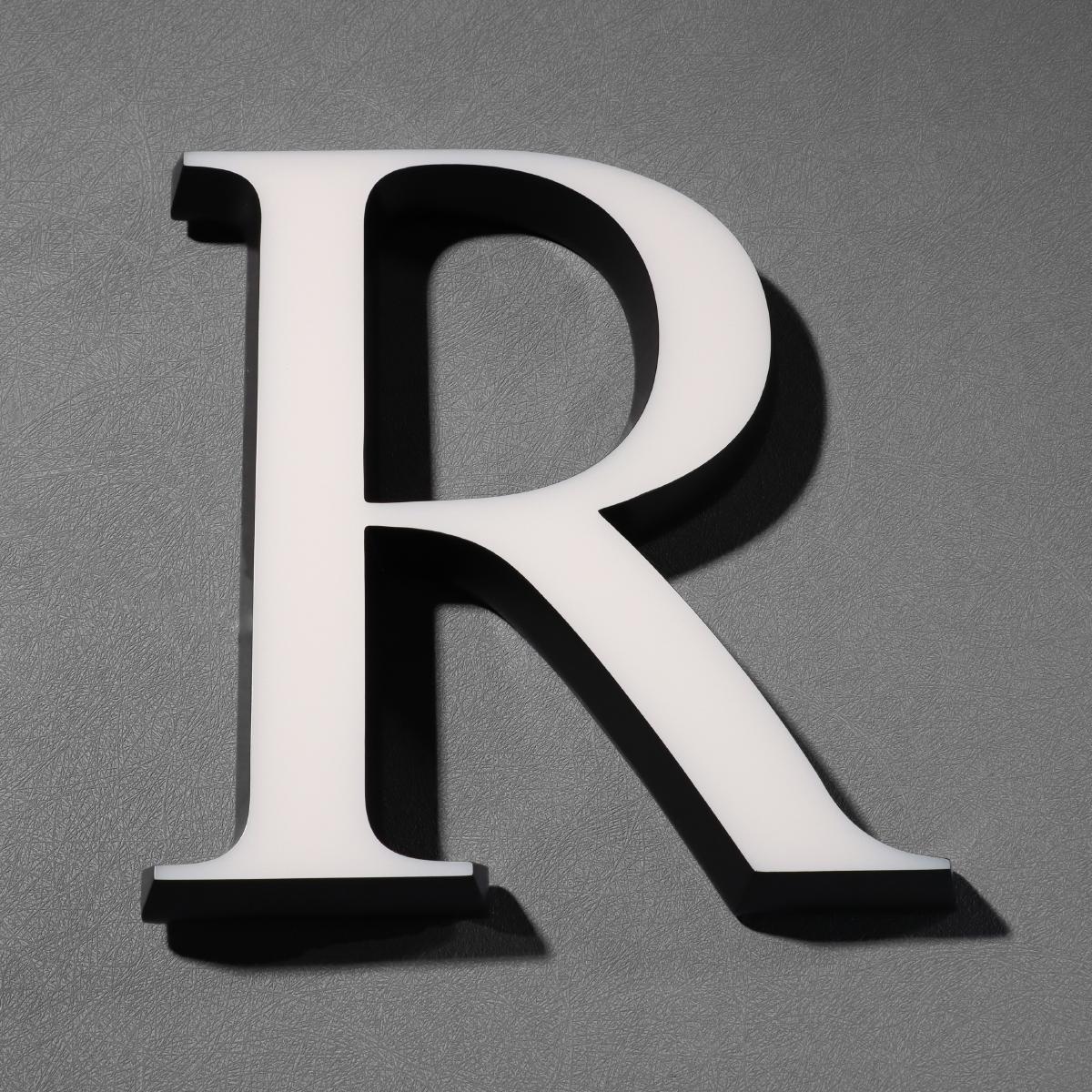 发光字迷你斜边正面